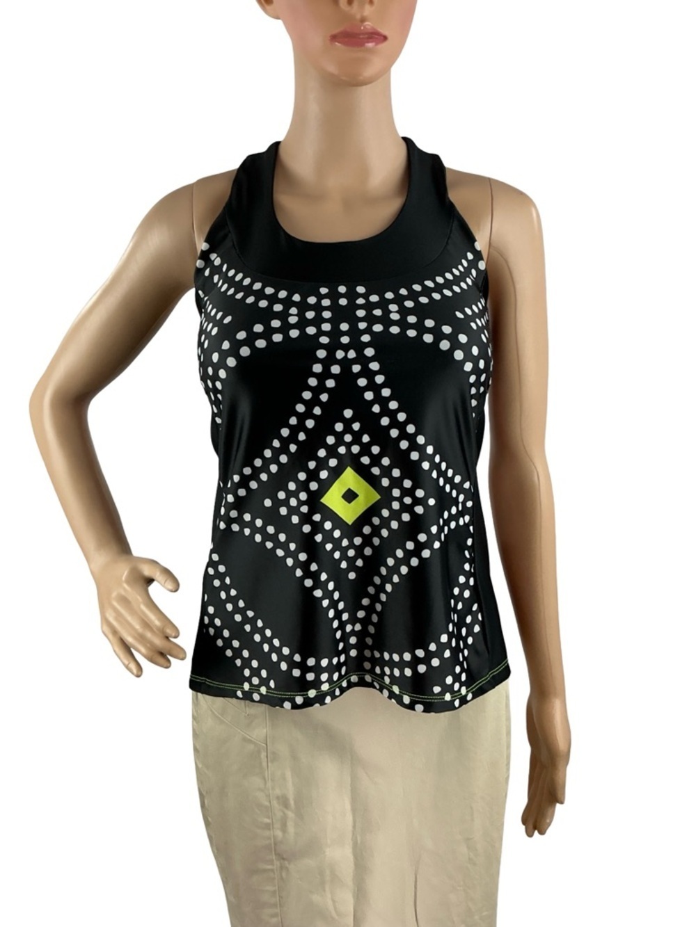Moxie Cycling Tank Jersey High Visibility Black Size M
